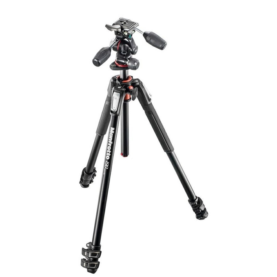 CAMERA Manfrotto | 190 Aluminium 3-Delig Statief Met Kop