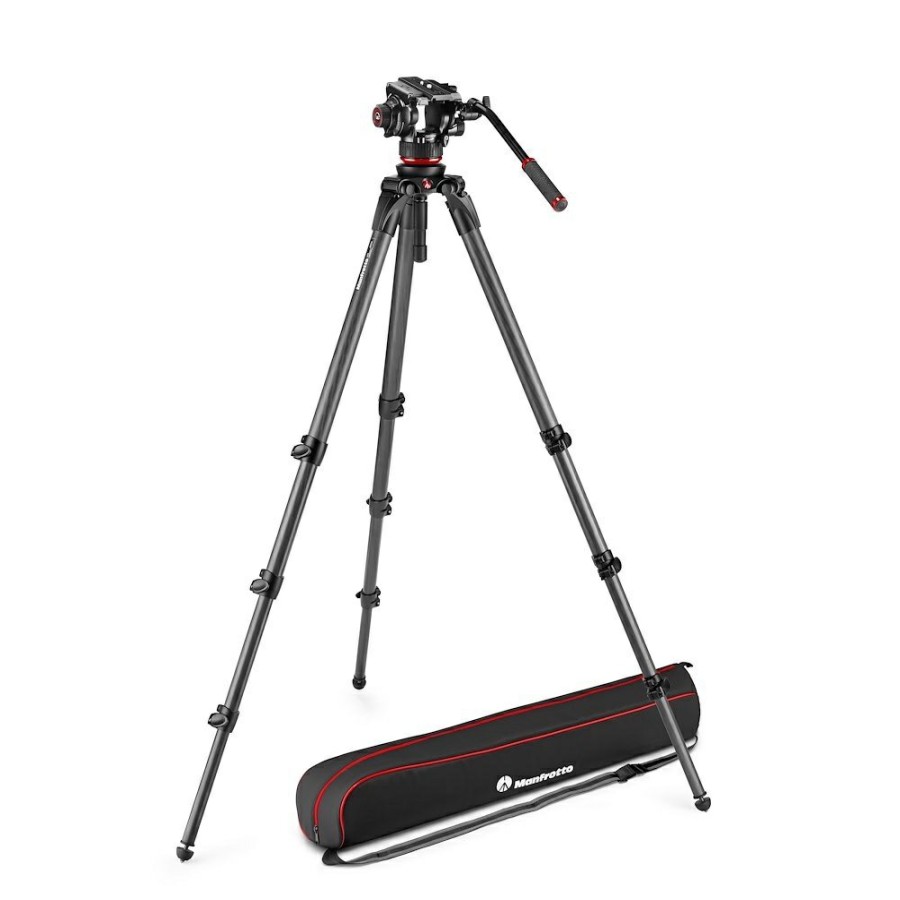 Video tripods Manfrotto | 504X Vloeistofvideokop Met 536 Cf-Statief Met Een Been