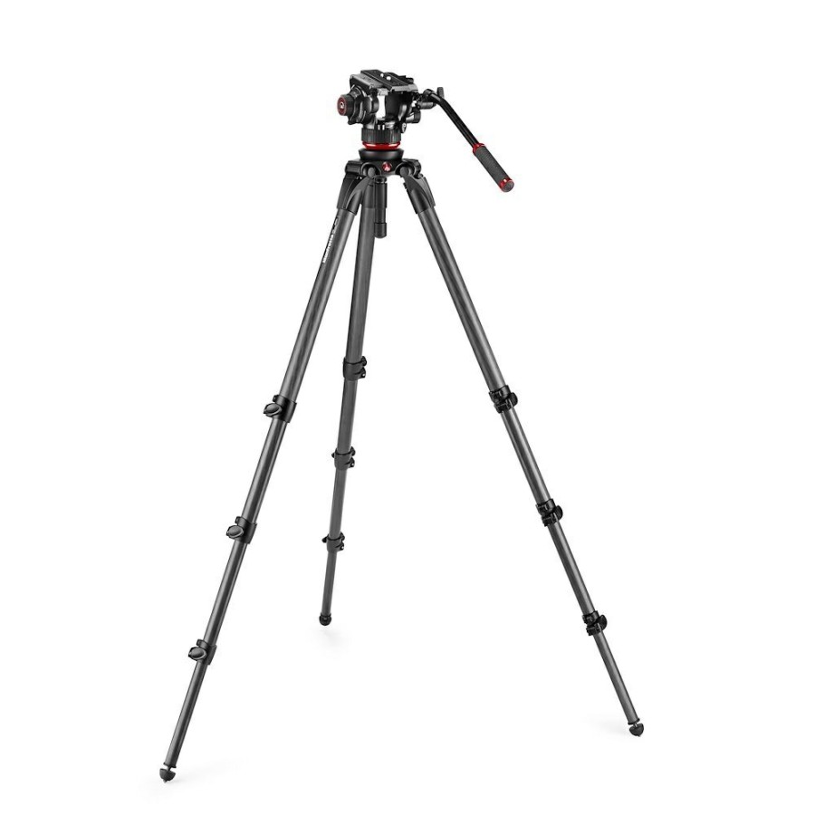 Video tripods Manfrotto | 504X Vloeistofvideokop Met 536 Cf-Statief Met Een Been