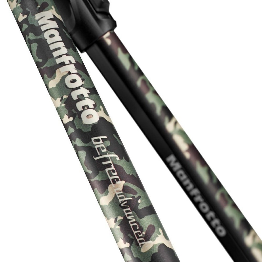 Tripods Manfrotto | Befree Advanced Camo Wild Green Reisstatief - Nieuwe Editie