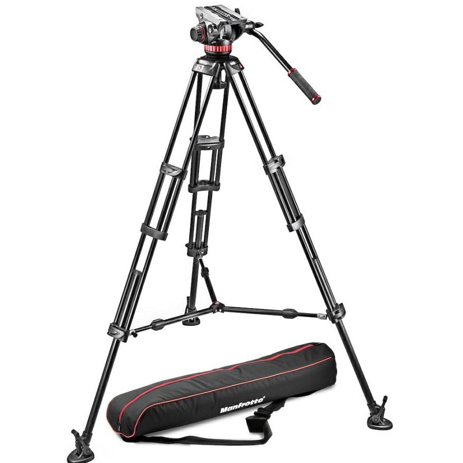 CAMERA Manfrotto | Statief Met Vloeiende Videokop, Aluminium Met Schuifplaat