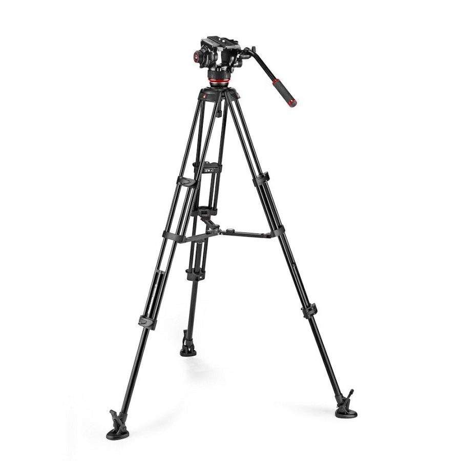 Video tripods Manfrotto | 504X Vloeistofvideokop Met Alu Twin-Pootstatief Ms