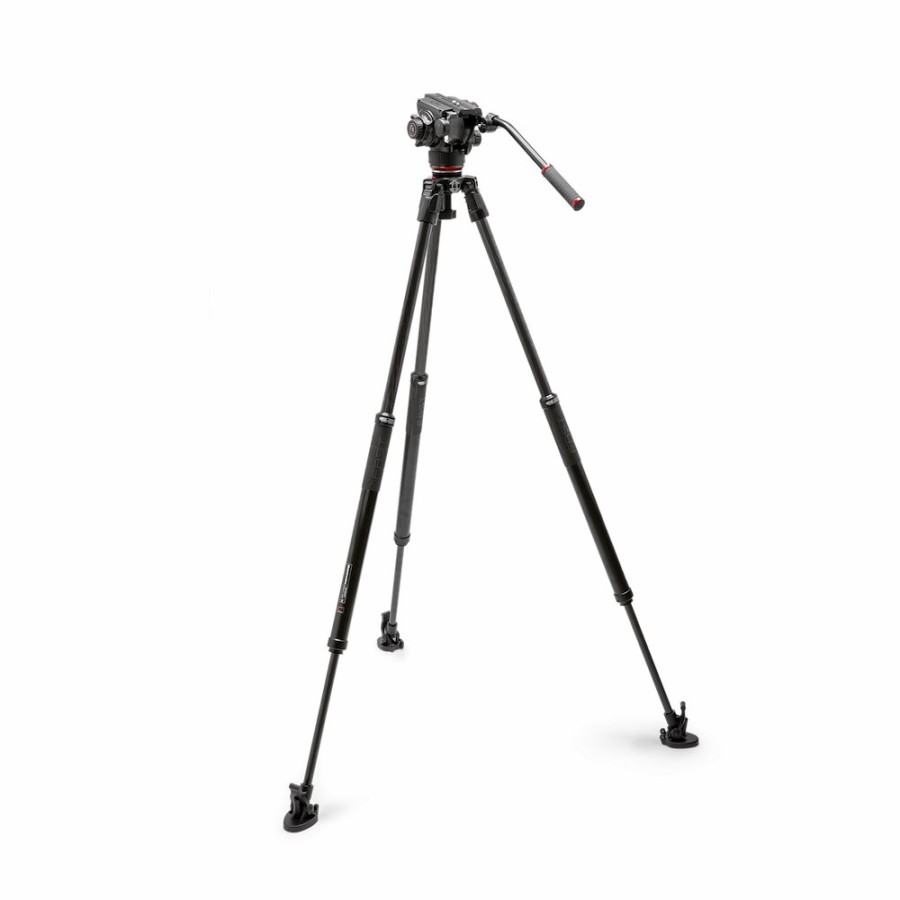 Video tripods Manfrotto | 504X Vloeiende Videokop Met 635 Snelle Enkele Carbonpoot