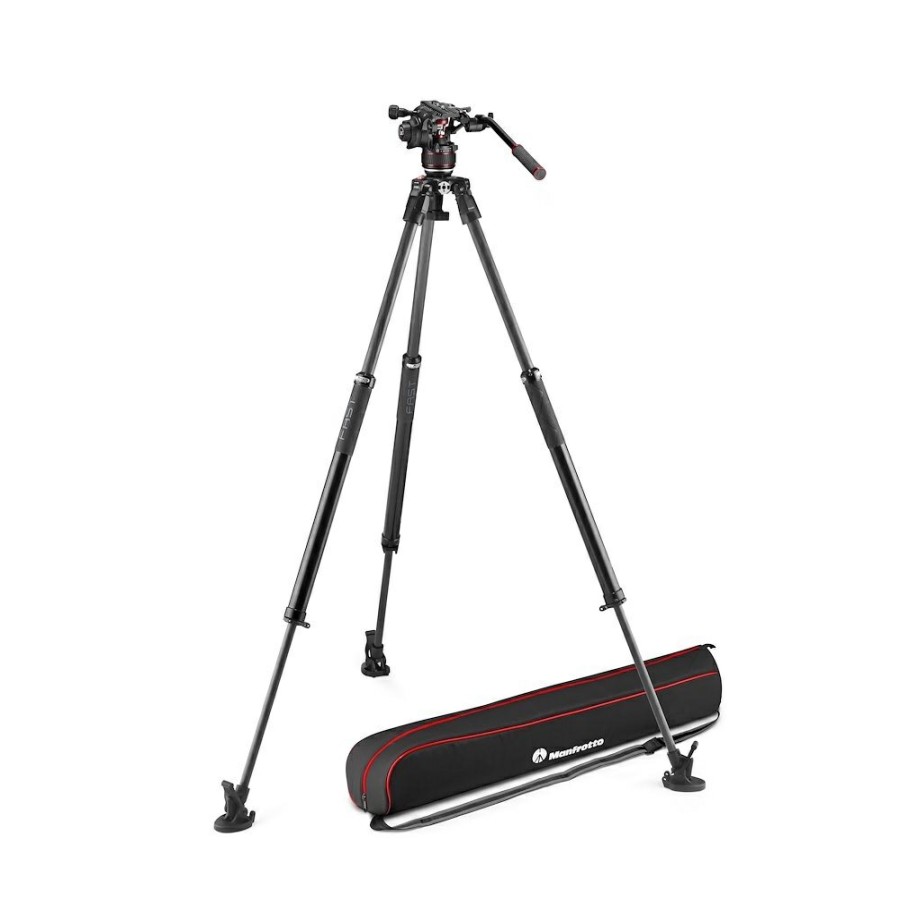 Video tripods Manfrotto | Nitrotech 608-Serie Met 635 Fast Single Leg Carbon-Statief