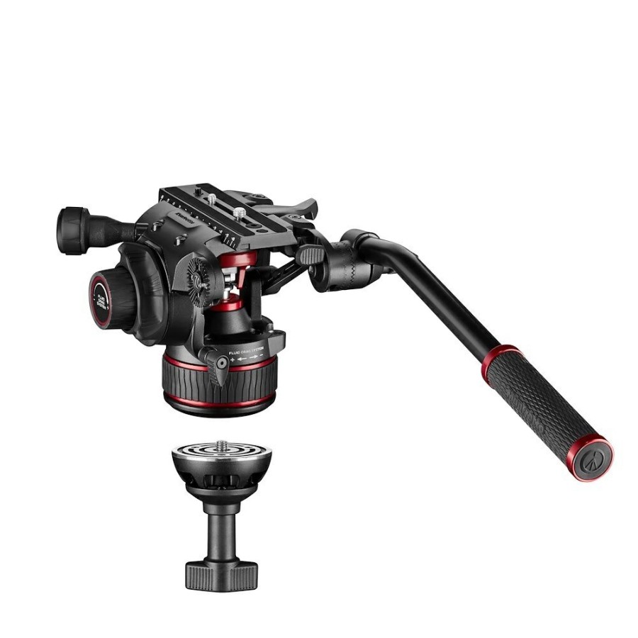 Video tripods Manfrotto | Nitrotech 608 Videokop, Cf Dubbelpootstatief Ms