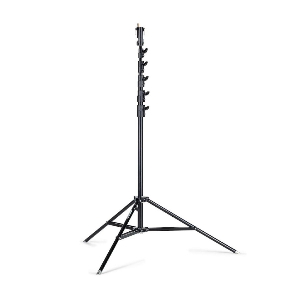 STANDS, ARMS AND CLAMPS Manfrotto | 6-Delige Hoge Superstandaard 1 Stelpoot Zwart Aluminium