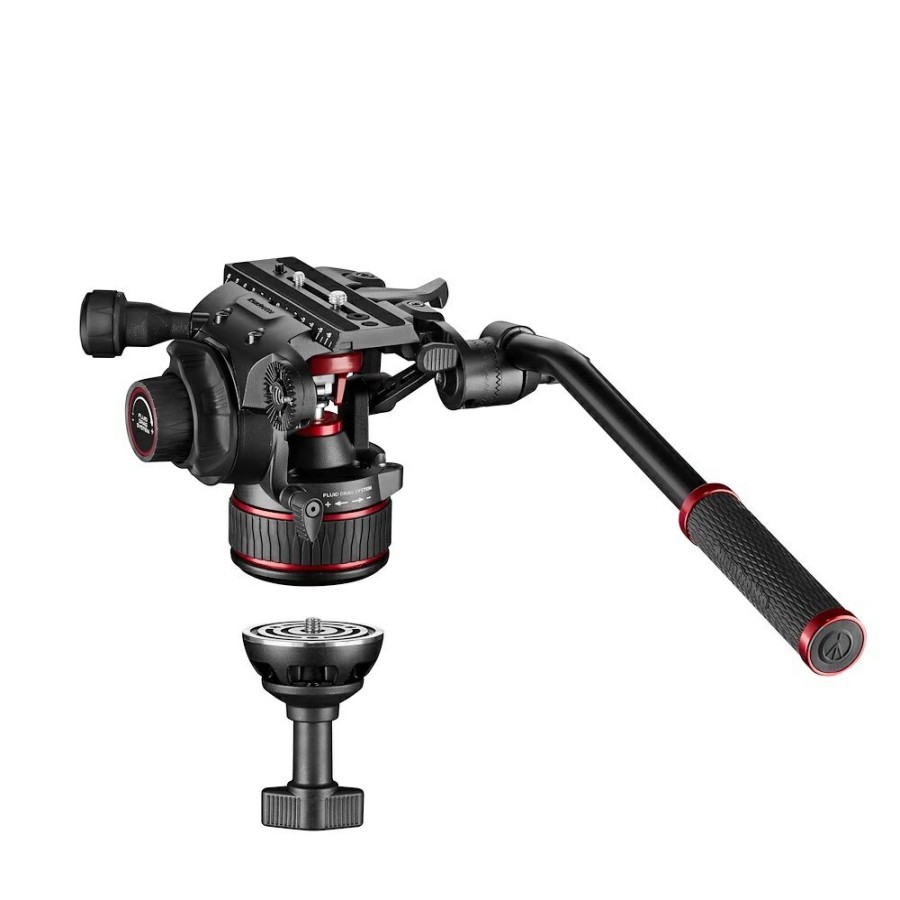 Video tripods Manfrotto | Nitrotech 608 Videokop, Cf Hoog Statief Met Enkele Poten