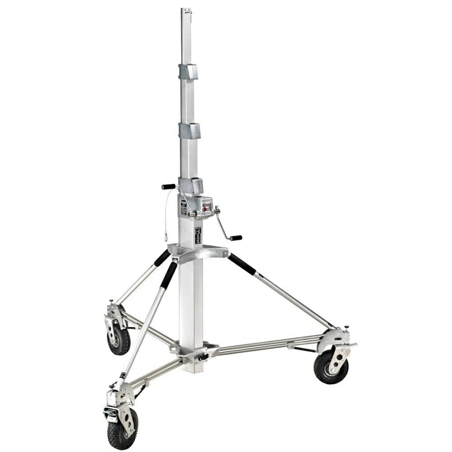 STANDS, ARMS AND CLAMPS Manfrotto | Avenger Long John Zilveren Standaard 570 Cm/224,4 Inch Met Ff-Wielen