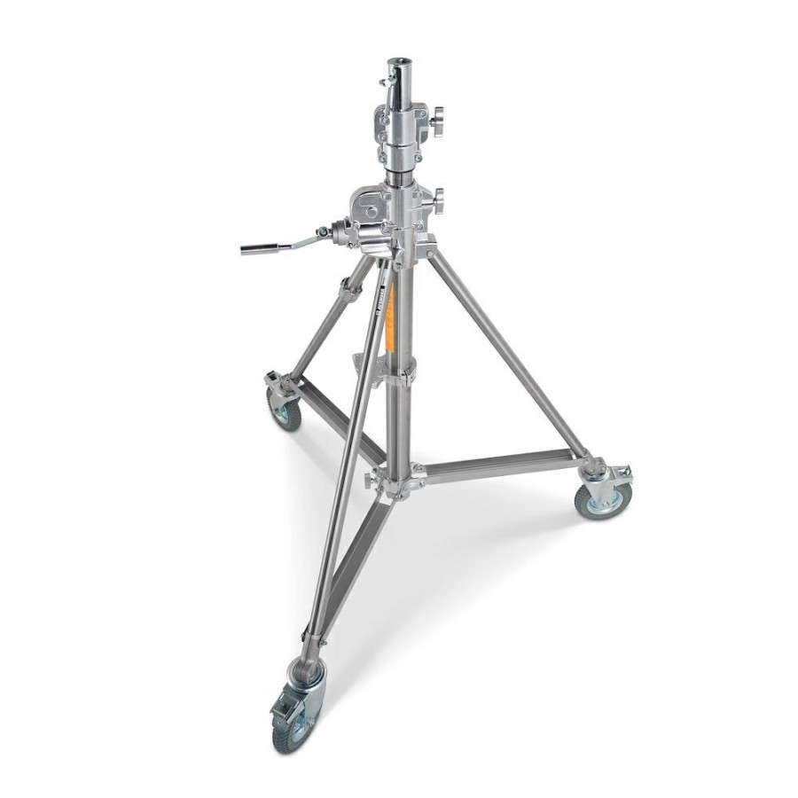 STANDS, ARMS AND CLAMPS Manfrotto | Avenger Super Wind Up Stand Rvs 2,9 M/9,5' Lage Basis