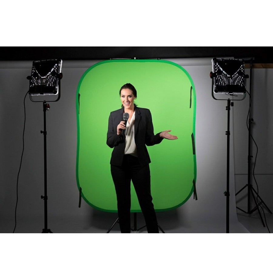 PHOTO & VIDEO BACKGROUNDS Manfrotto | Opvouwbare Achtergrond 1,5 X 1,8 M Chromakey Blauw/Groen