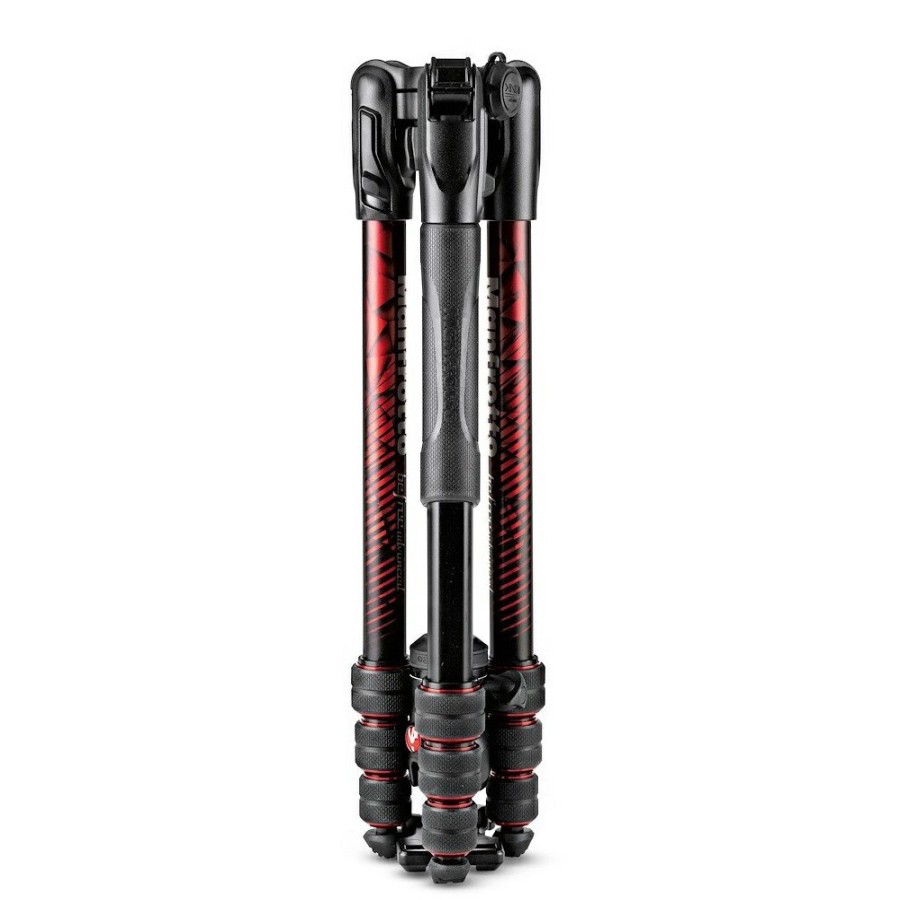 Tripods Manfrotto | Befree Advanced Aluminium Reisstatief Twist Rood, Balhoofd