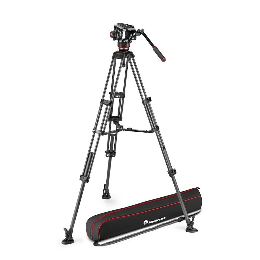 Video tripods Manfrotto | 504X Vloeistofvideokop Met Cf-Statief Met Twee Poten Ms