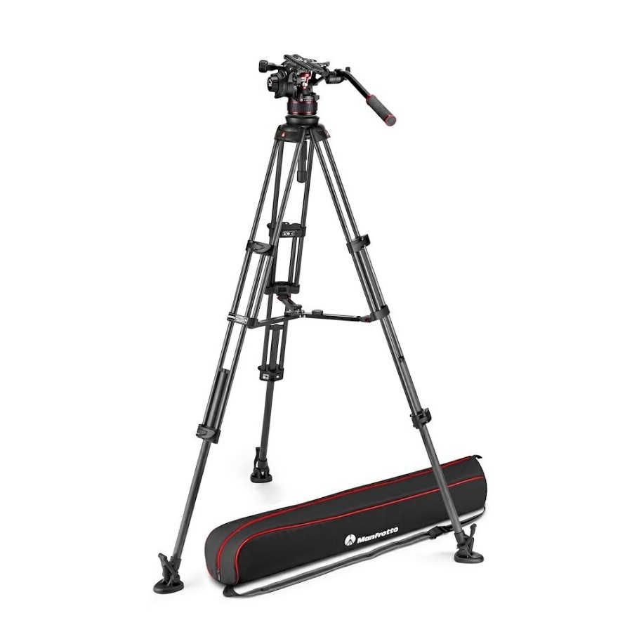 Video tripods Manfrotto | Nitrotech 612 Videokop, Cf Dubbelpootstatief Ms