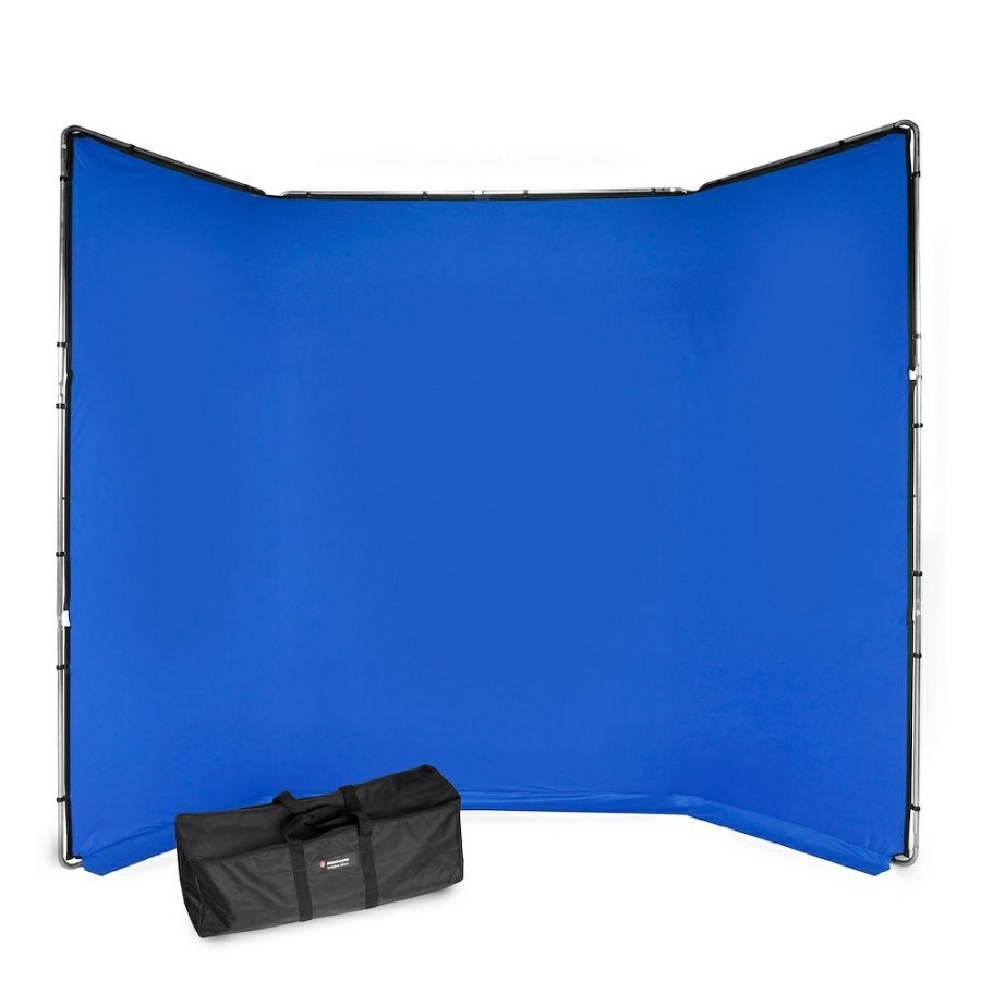 PHOTO & VIDEO BACKGROUNDS Manfrotto | Chroma Key Fx 4X2,9M Achtergrondkit Blauw