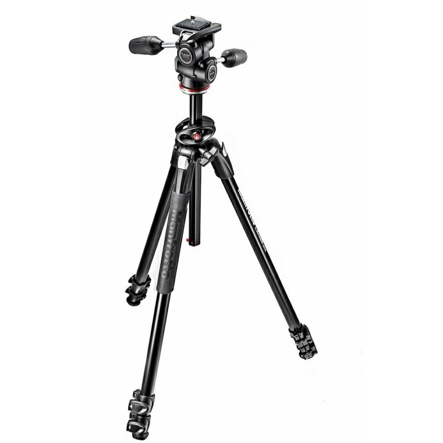 CAMERA Manfrotto | 290 Dubbele Aluminium 3-Delige Statiefset Met 804 3-Weg Kop