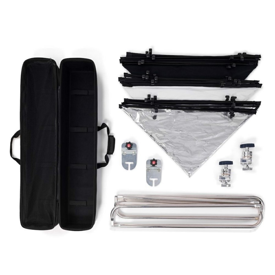 LIGHTING CONTROL SOLUTIONS Manfrotto | Pro Scrim Alles-In-Een-Set 1,1X2M Medium