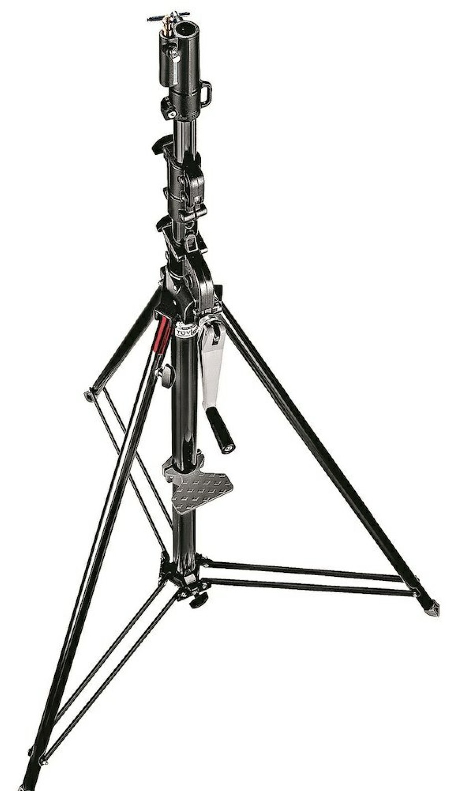 PHOTOGRAPHIC STYLE Manfrotto | Opwindbare Standaard Met Veiligheidskabel, Zwart Chroom