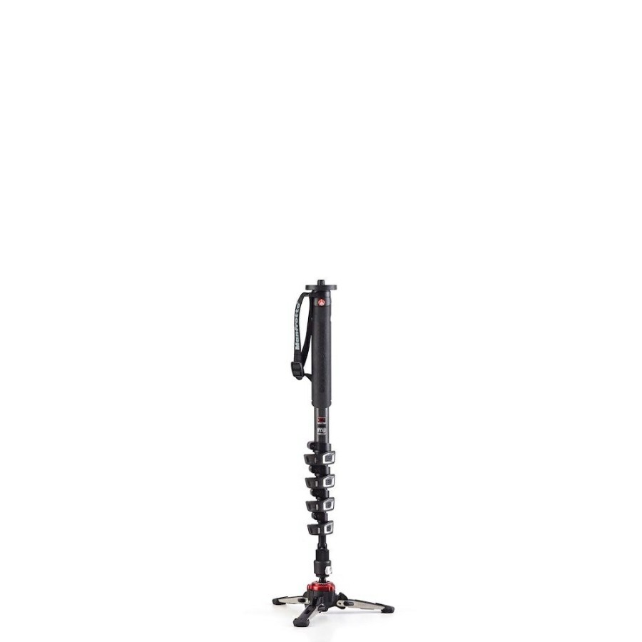 CAMERA Manfrotto | Xpro Carbon Video-Monopod Met 5 Secties, Fluidtech-Basis