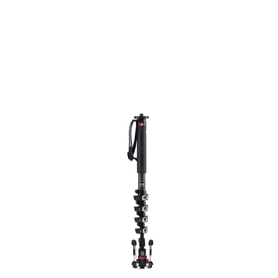 CAMERA Manfrotto | Xpro Carbon Video-Monopod Met 5 Secties, Fluidtech-Basis