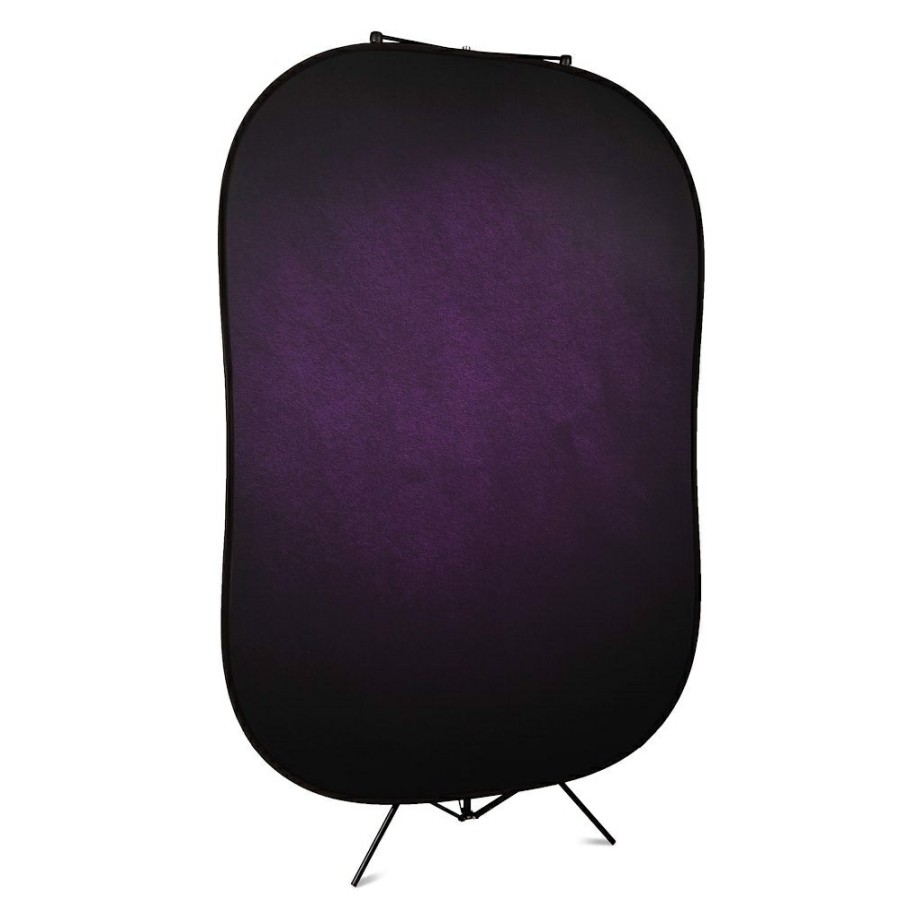 PHOTO & VIDEO BACKGROUNDS Manfrotto | Vintage Opvouwbare 1,5 X 2,1 M Aubergine/Karmozijnrood