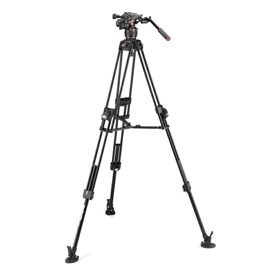 Video tripods Manfrotto | Nitrotech 608 Serie Met 645 Fast Twin Alu Statief