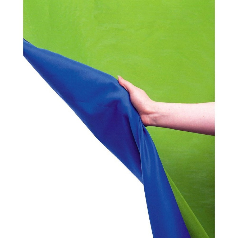 PHOTO & VIDEO BACKGROUNDS Manfrotto | Chromakey Gordijn Omkeerbaar 3 X 3,5 M Blauw/Groen