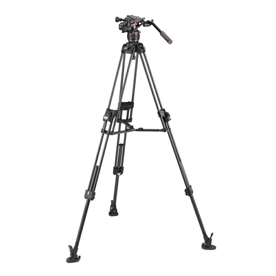 Video tripods Manfrotto | Nitrotech 608-Serie Met 645 Fast Twin Carbon-Statief