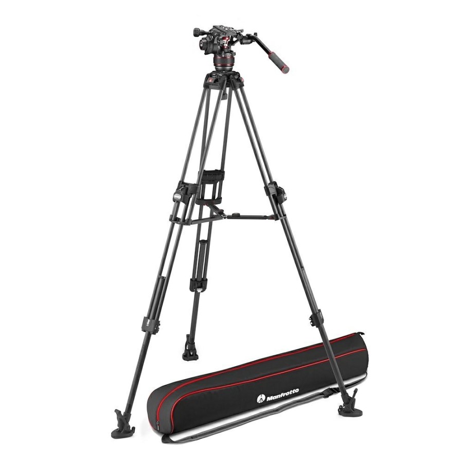 Video tripods Manfrotto | Nitrotech 608-Serie Met 645 Fast Twin Carbon-Statief