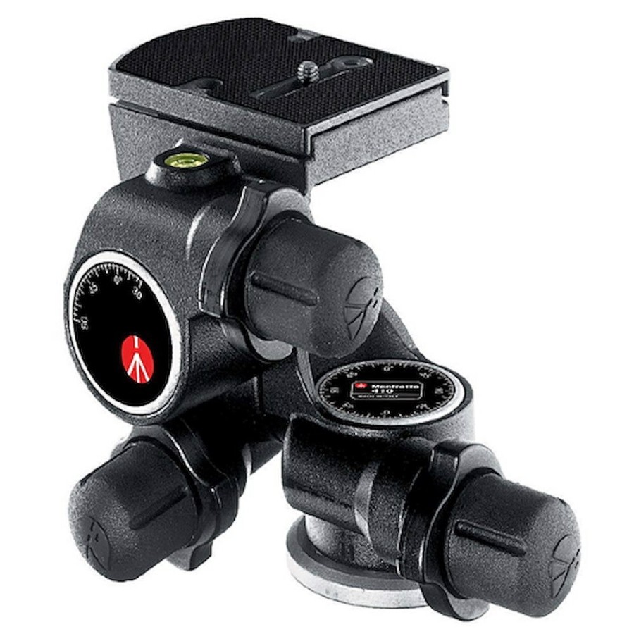 CAMERA Manfrotto | 410 Junior Statiefkop Met Tandwieloverbrenging, Eenvoudig Te Gebruiken Ergonomische Knoppen