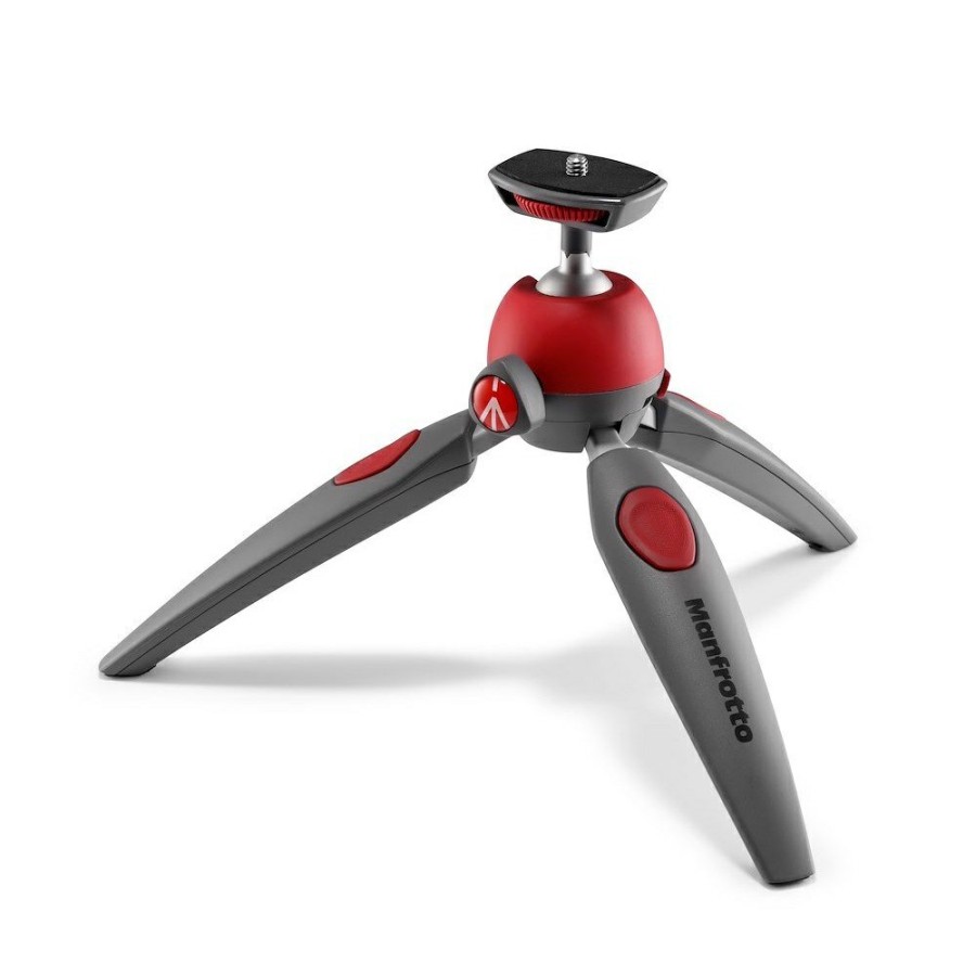 SMARTPHONES, ACTION CAMERAS & DRONES Manfrotto | Pixi Evo 2-Delig Ministatief, Rood, Licht En Compact