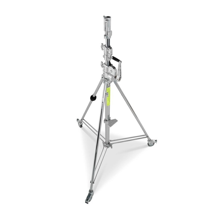 STANDS, ARMS AND CLAMPS Manfrotto | Avenger Wind Up Stand Cs 3,9 M/12,8' Lowboy 2R, Geremde Wielen