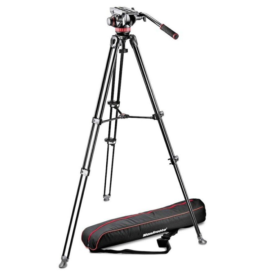 CAMERA Manfrotto | 502 Vloeistofvideokop En Mvt502Am Aluminium Tweepootstatief